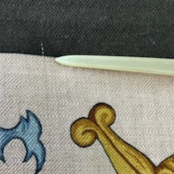 Hermes "Le Tarot" 140 cm Vintage Cashmere and Silk Shawl - Picture 7 of 10